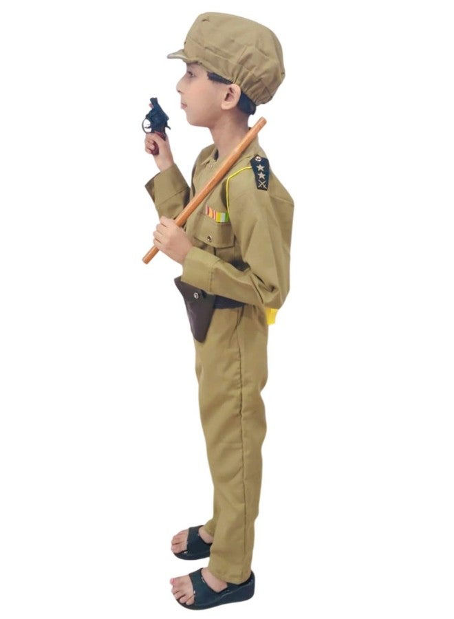 BookMyCostume Police Dress for Kids | 7 Pcs Set Police Uniform Costume - Professionals & Helpers Theme | Ideal for Fancy Dress, Role Play, Independence Day & School Events | 4-5 Years - Image 2